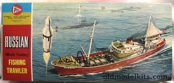 Pyro 1/96 Russian Missile Tracking Fishing Trawler (Spy Ship), C247-398 plastic model kit